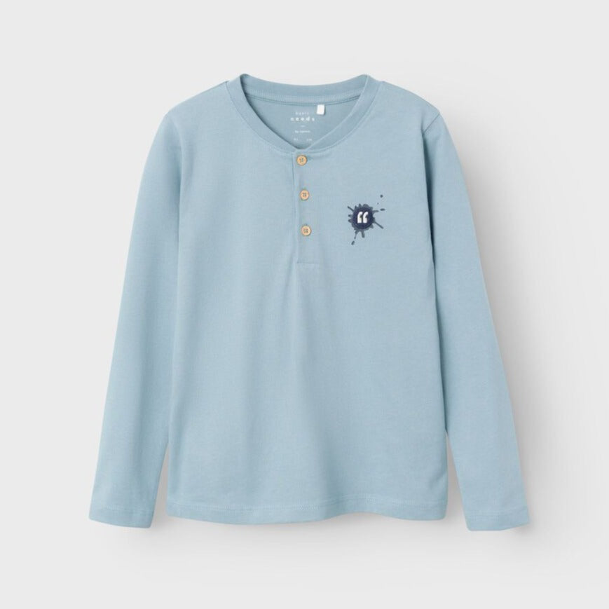 boys long sleeve top in blue 
