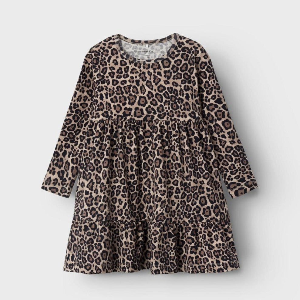 girls leapoard print dress