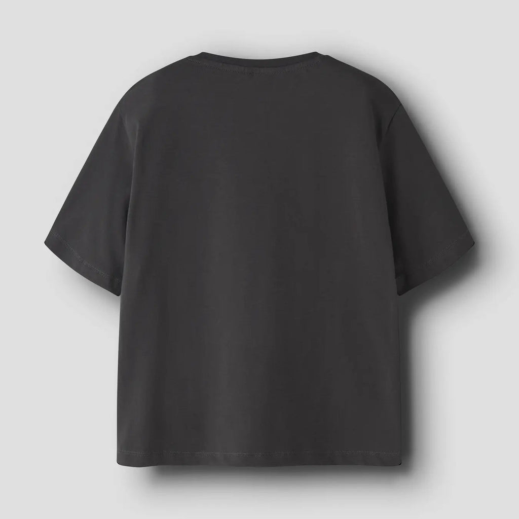 Black t-shirt on a light  background