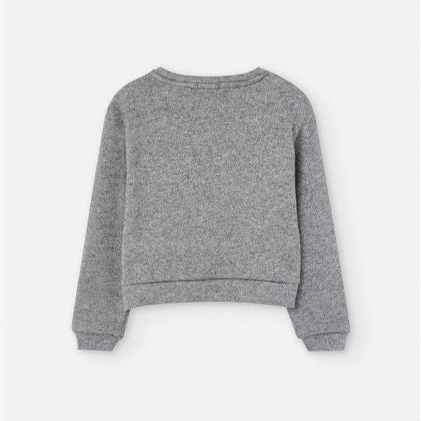 Grey sweatshirt on a white background
